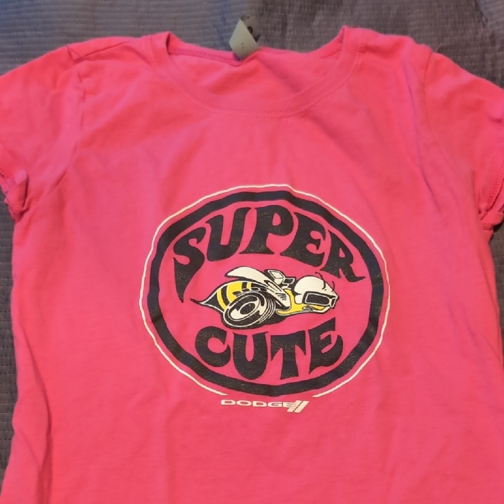 Super Cute Pink Kids T-Shirt, Dodge Charger Super Bee